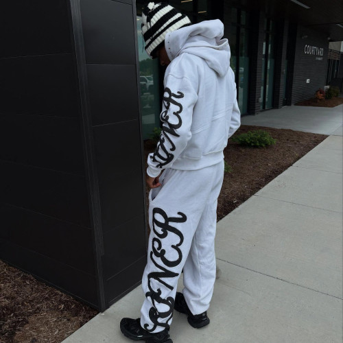 Custom Clothing Manufacturers Hot drilling Digital printing double hat Hoodie Set
