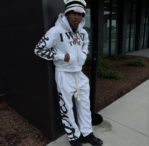Custom Clothing Manufacturers Hot drilling Digital printing double hat Hoodie Set