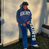 Custom Clothing Manufacturer Applique Embroidery Zipper Casual Sports Suit