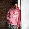 Custom Clothing Manufacturer Applique Embroidery Acid Wash Pullover Hoodie