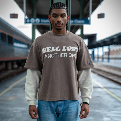 Custom Clothing Manufacturers Screen Printing Embroidery Faux Two Piece T-Shirts