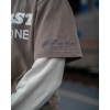 Custom Clothing Manufacturers Screen Printing Embroidery Faux Two Piece T-Shirts