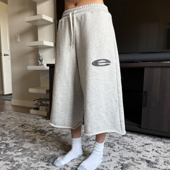 Custom Clothing Manufacturer Waist cord digital printing Raw Pants