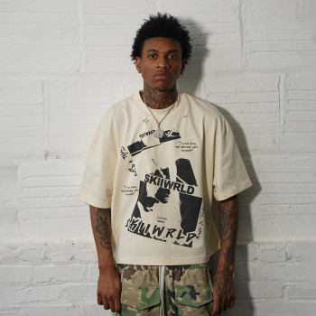 Custom Clothing Manufacturer Digital printing distress 100% Cotton T-shirt