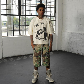 Custom Clothing Manufacturer Digital printing distress 100% Cotton T-shirt