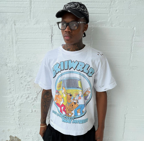 Custom Clothing Manufacturer Screen printing distress 100% cotton T-shirt