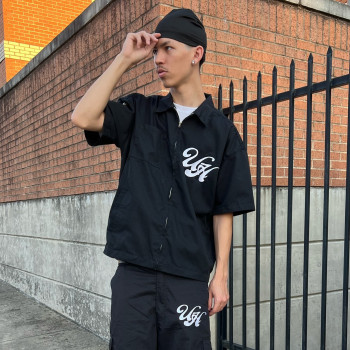 Custom Clothing Manufacturer Shirt Collar Digital Printing Zipper Shirt