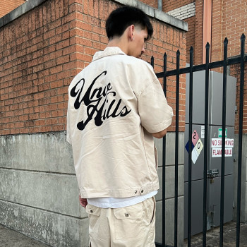 Custom Clothing Manufacturer Shirt Collar Digital Printing Zipper Shirt