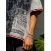 Custom Clothing manufacturers Screen-printed cotton fake two-piece T-shirt