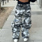 Custom Clothing manufacturers 100% nylon Camouflage distressed cargo pants