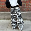 Custom Clothing manufacturers 100% nylon Camouflage distressed cargo pants