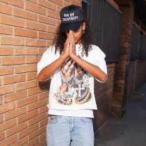 Custom Clothing Manufacturer Screen Printed Raw 100% Cotton T-Shirts