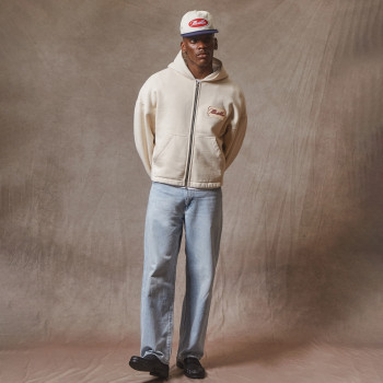 Custom Clothing Manufacturers Patch Embroidery  Zipper Cardigan Hoodie