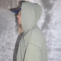 Custom Clothing Manufacturers Acid Wash Embroidery Logo Pullover hoodie