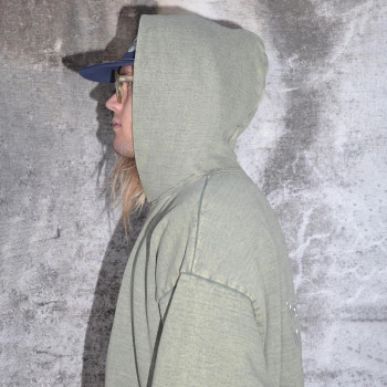 Custom Clothing Manufacturers Acid Wash Embroidery Logo Pullover hoodie