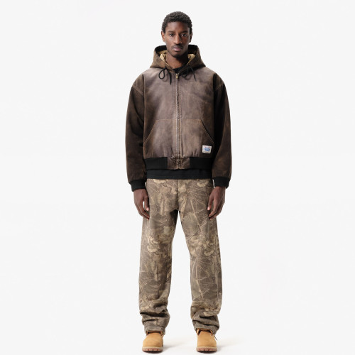 Custom Clothing Manufacturers Acid Wash Blank zipper Hoodies