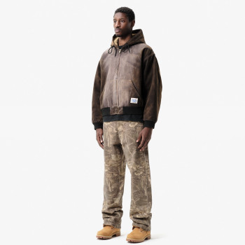 Custom Clothing Manufacturers Acid Wash Blank zipper Hoodies