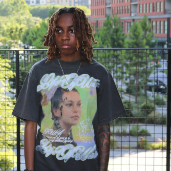 Custom Clothing Manufacturers Distressed Digital Printing Raw T-Shirt