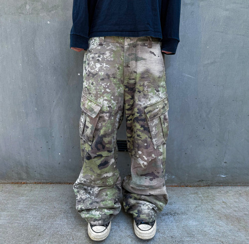 Custom Clothing Manufacturers 100% cotton Camouflage overalls casual pants