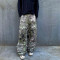 Custom Clothing Manufacturers 100% cotton Camouflage overalls casual pants