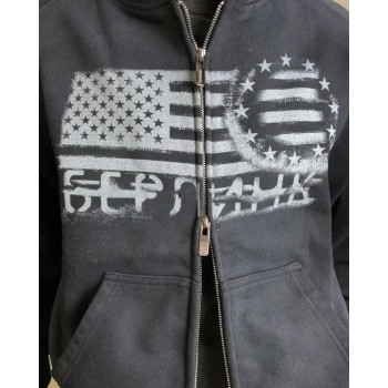 Custom Clothing Manufacturers 100% Cotton Acid Washed Digitally Printed Hoodies