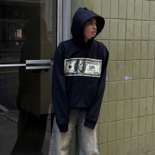 Custom Clothing Manufacturers Digital Printing Logo 100% Cotton Casual Hoodie