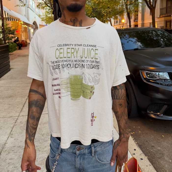 Custom Clothing Manufacturers Screen Printing distressed 100% Cotton T-shirt