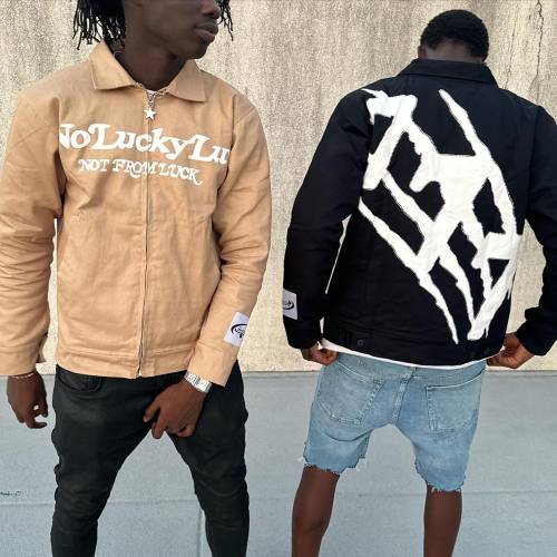 Custom Clothing Manufacturers Digital printing Logo Appliqué leather jacket