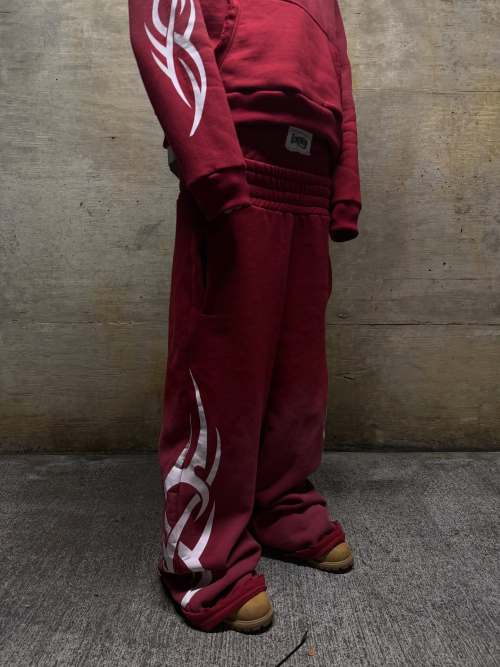 Custom Clothing Manufacturers Acid wash double-waisted distressed Hoodie set