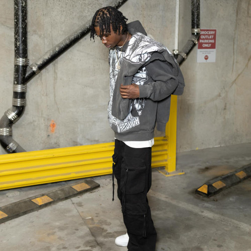 Custom Clothing Manufacturers Digital Print 100% Cotton Print Pullover Hoodie