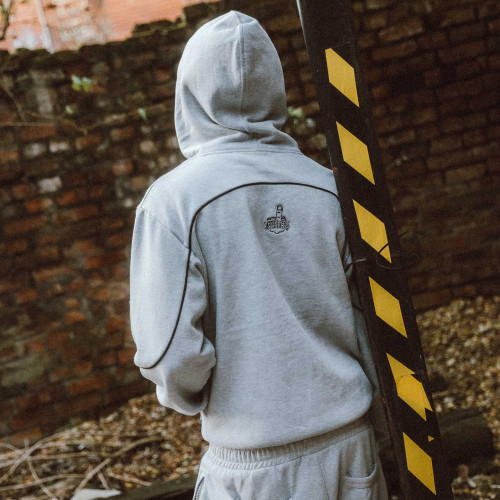 Custom Clothing Manufacturers Piping Embroidery Casual Hooded Sweatshirt