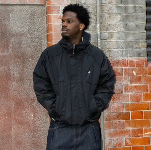 Custom Clothing Manufacturers Nylon Piping Metal logo Hoodie