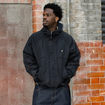 Custom Clothing Manufacturers Nylon Piping Metal logo Hoodie