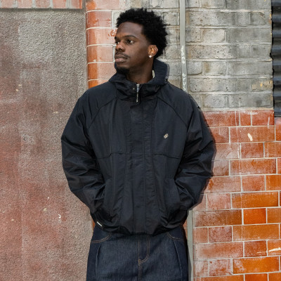 Custom Clothing Manufacturers Nylon Piping Metal logo Hoodie