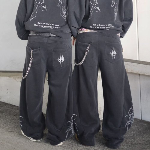 Custom Clothing Manufacturers Screen Printing 100% cotton hooded sweatshirt set