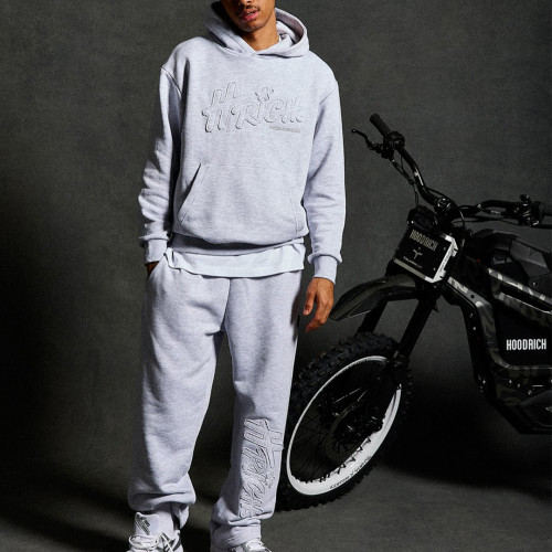 Custom Clothing Manufacturers Embroidery 100% cotton pullover hoodie set