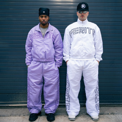 Custom Clothing Manufacturers Embroidered Casual Nylon Jacket And Trousers Set