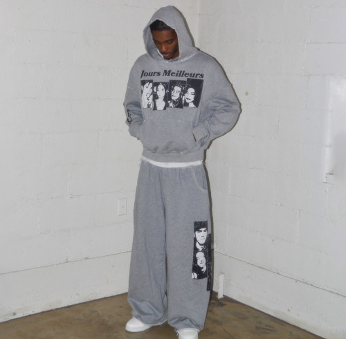 Custom Clothing Manufacturers Distressed Screen Printing 100% Cotton Hoodies