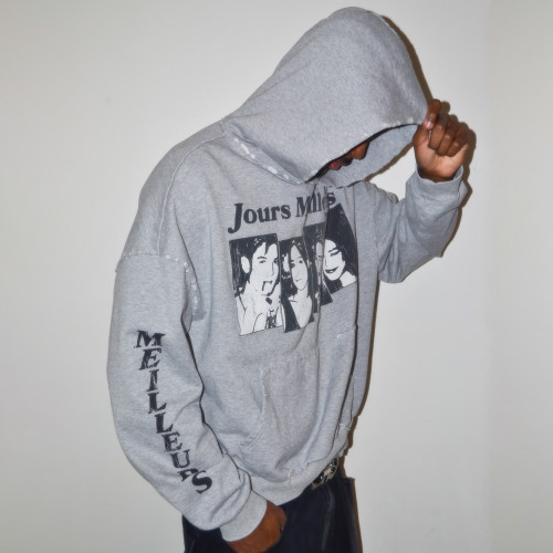 Custom Clothing Manufacturers Distressed Screen Printing 100% Cotton Hoodies