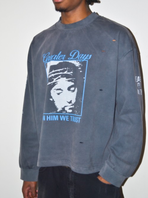 Custom Clothing Manufacturers Distressed Screen Printing 100% Cotton T-shirt