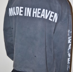 Custom Clothing Manufacturers Distressed Screen Printing 100% Cotton T-shirt