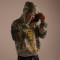 Custom Clothing Manufacturers Digital Printing Distressed Camouflage Hoodies