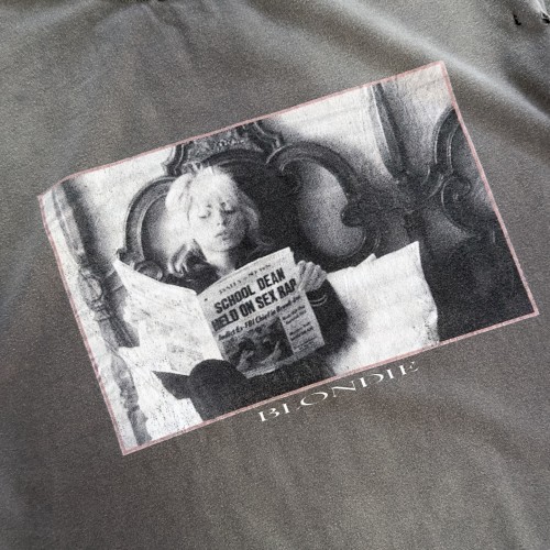 Custom Clothing Manufacturers Screen Printing Acid Wash Distressed T-Shirt