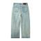 Custom Clothing Manufacturers Distressed Spray dirty Effect Straight-leg jeans