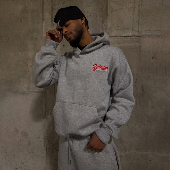 Custom Clothing Manufacturers Embroidery 100% Cotton Hooded Tracksuit Set