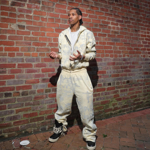 Custom Clothing Manufacturers Screen Printing 100% Cotton Hoodies Set