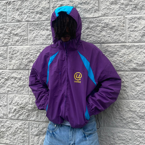 Custom Clothing Manufacturers Embroidery 100% Nylon Waterproof Jacket