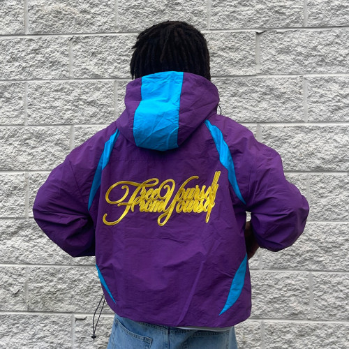 Custom Clothing Manufacturers Embroidery 100% Nylon Waterproof Jacket