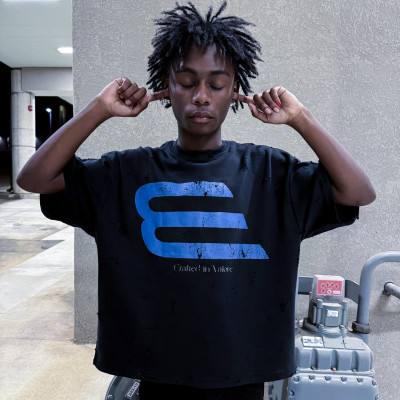 Custom Clothing Manufacturers Distressed Digital Printing 100% Cotton T-shirt