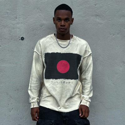 Custom Clothing Manufacturers Spray dirty Effect Digitally Printed T-shirt